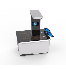 RFID ch’ikhi restaurante vertical doble canal manq’añ mesa ajanu uñt’aña AI análisis rápido inducción pesaje inteligente asentamiento manq’añ maquina