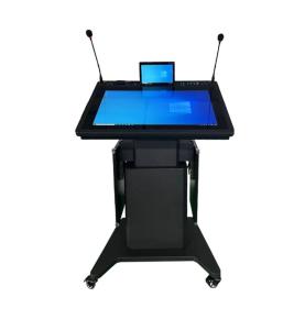 RFID inteligente podium inteligente eléctrico elevación podium jach’a conferencia podium acero aula multimedia elevable