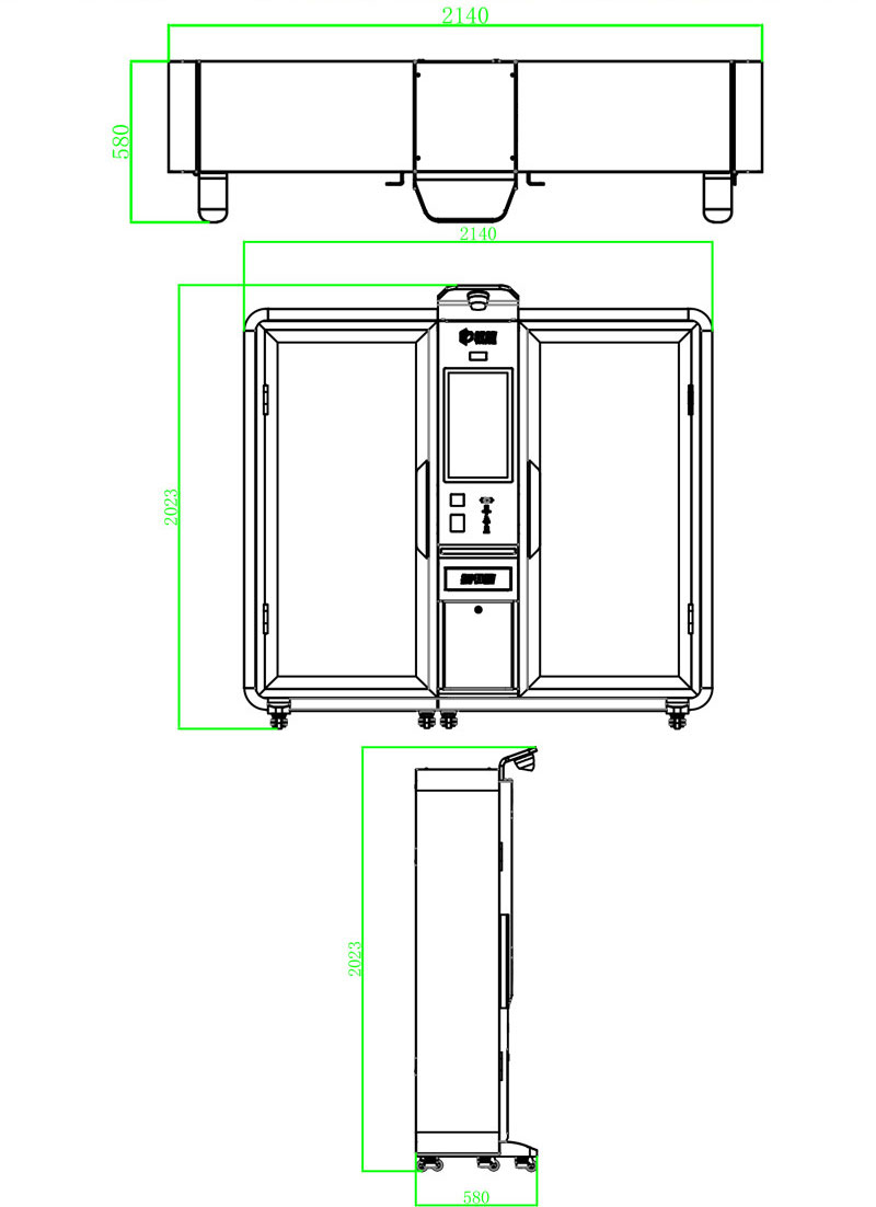 Smart library RFID vertical touch self-service borrowing and returning bookcase RFID self-service unmanned vending bookcase