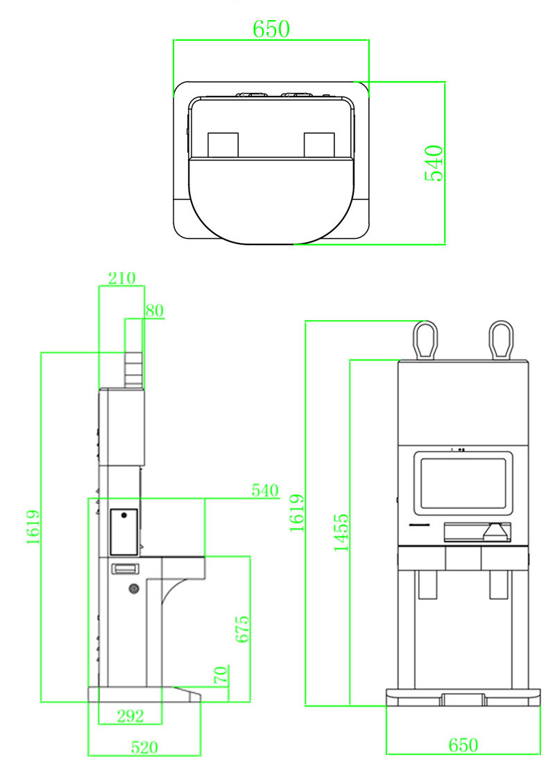 RFID smart library vertical borrowing and returning machine RFID children's cute rabbit smart library machine RFID self-service borrowing and returning machine