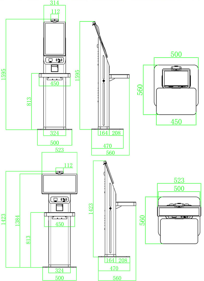 RFID smart library vertical borrowing and returning machine RFID smart self-service book induction borrowing and returning machine RFID self-service borrowing and returning machine